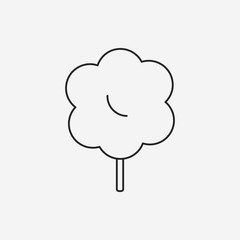 lollipop line icon