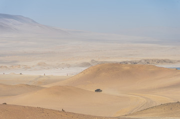 Fototapeta na wymiar the Paracus National Reserve, Peru - Desert moutain view