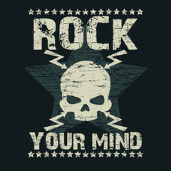 Rock t-shirt Typography