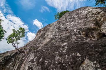 under looking view cliff