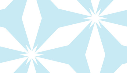 White Floral Star Shape