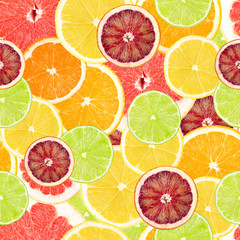 Fototapeta premium Citrus seamless background