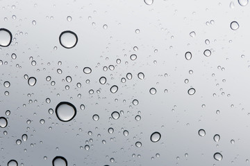 Water drop on glass mirror background : windshield