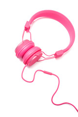Pink color headphone.