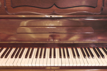 Fototapeta na wymiar Antique piano style classic tone.