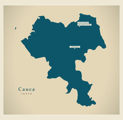 Modern Map - Cauca CO