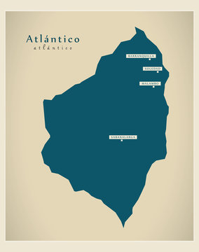 Modern Map - Atlantico CO