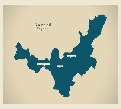 Modern Map - Boyaca CO