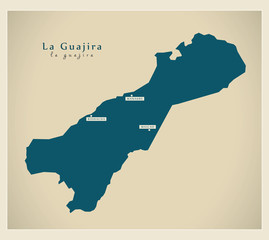 Modern Map - La Guajira CO