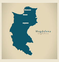 Modern Map - Magdalena CO