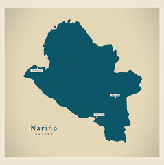 Modern Map - Narino CO