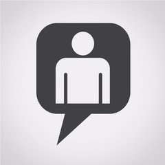 Person symbol , User sign icon