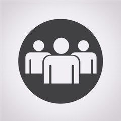 Group people sign icon