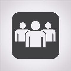 Group people sign icon