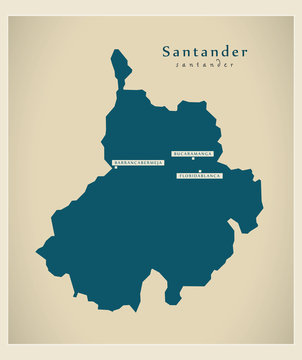 Modern Map - Santander CO