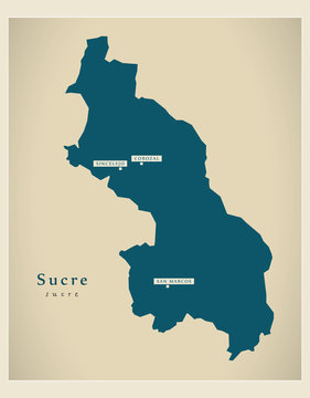 Modern Map - Sucre CO