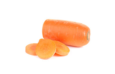 Carrot on white background