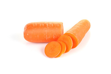Carrot on white background