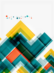 Clean colorful unusual geometric pattern design