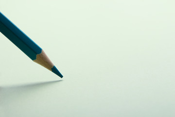 Blue pencil drawing