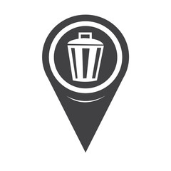 Map Pointer Bin Icon