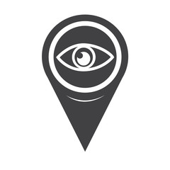 Map Pointer Eye icon