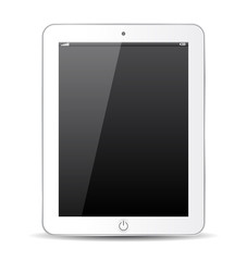 White tablet computer, abstract model
