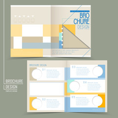 creative half-fold template design