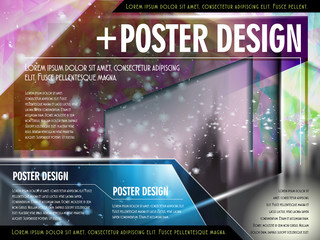 colorful poster template design