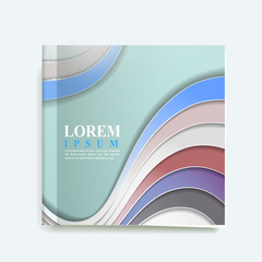 elegant book cover template design