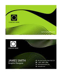 Green business cards
