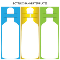 bottle x-banner templates