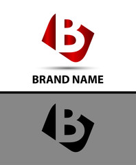 Logo b letter Vector illustration
