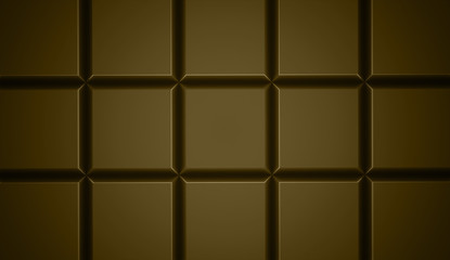 Naklejka premium Brown chocolate abstract cubes background
