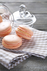 Macaroon on a napkin