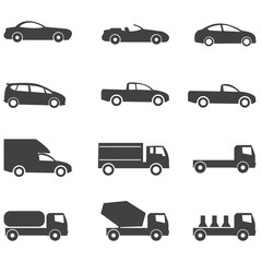 car icons vector illustration © ronnarid