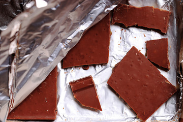 background texture of chocolate bar