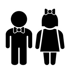 Man and Woman Icons, Toilet Sign, Restroom Icon, Pictogram