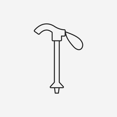 Hiking Stick line icon