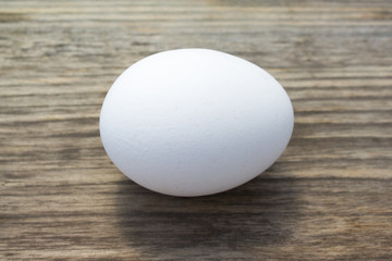 egg on a wooden background