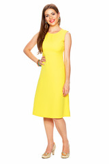 Full body portrait of young woman