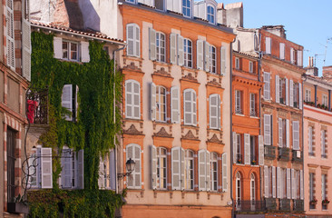 Fototapeta na wymiar Façades de Toulouse