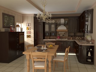 Kitchen Photorealistic Render