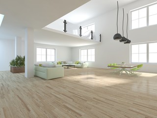 white modern interior design