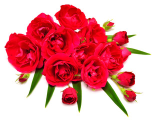 Bouquet of red roses