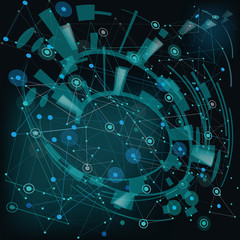 social communication Background, Network, vector, texture