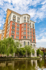 Fototapeta na wymiar Suburban apartment buildings in hangzhou, China