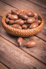 Pecan nuts in bowl