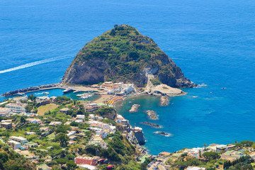 A view of Sant'Angelo in Ischia island in Italy