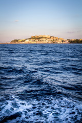 ITALY, Campania, Procica island, view of the port from a boat